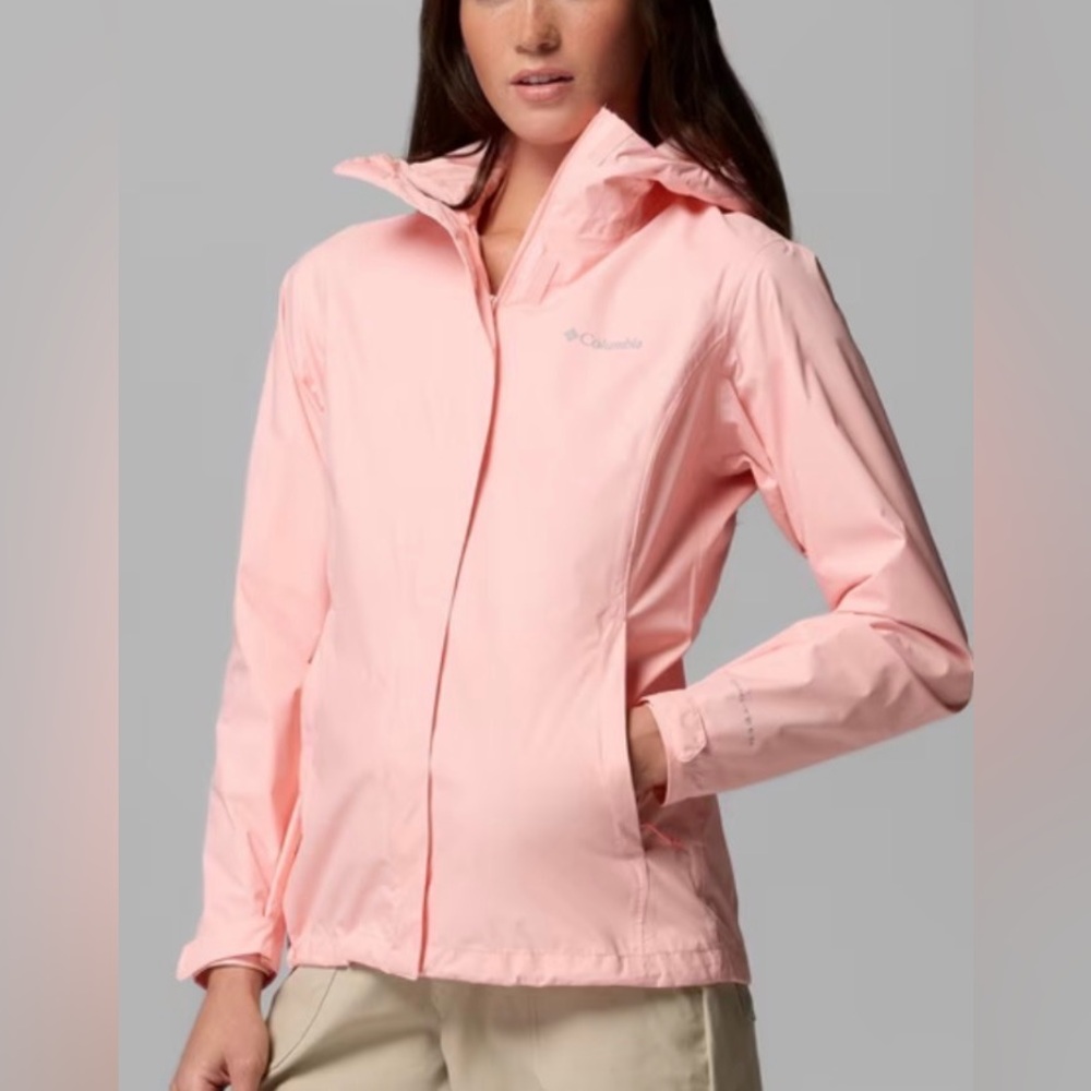 Columbia Women's Light Pink Waterproof Shell Jacket